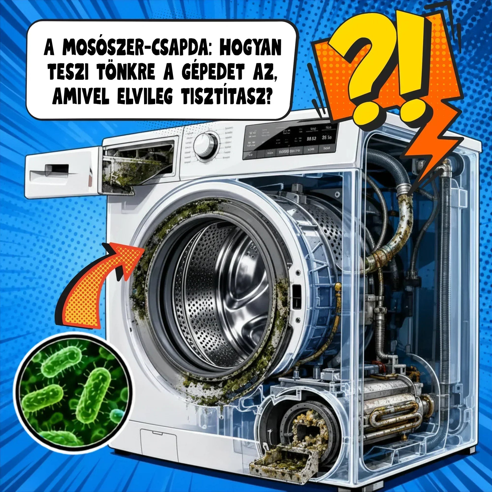 Lerakódások a mosógépben - mit tesz és mi mit tehetünk ellene.